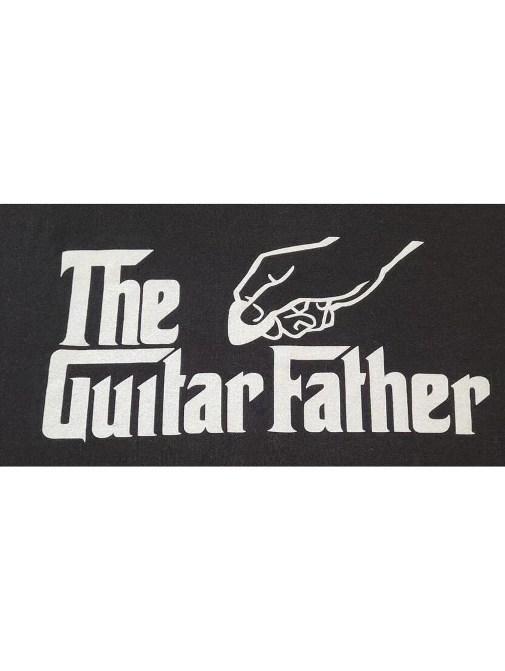 The Guitar Father Shirt Mens Sz Large Black Musician Guitarist Dad Gift Comfort